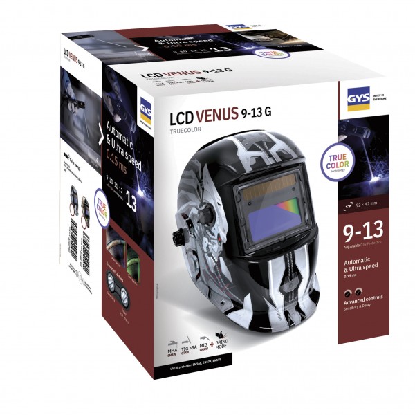 Сварочная маска LCD VENUS 9/13 G IRON TRUE COLOR GYS 064980